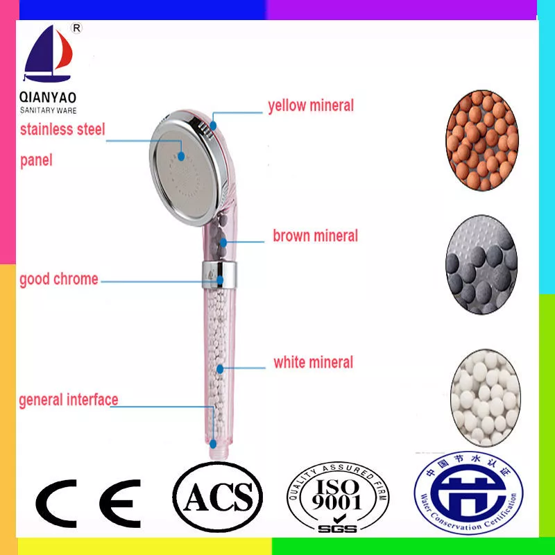 C-138-6 massage beauty Polycarbonate filter material ion nozzle pressure water pressure spray