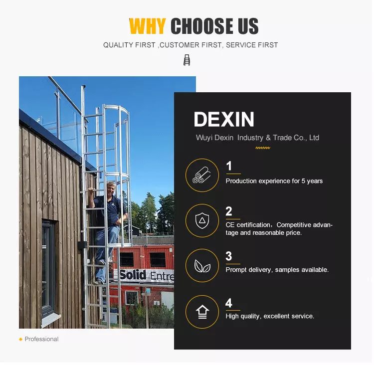 DX-HLA102 Aluminum double sided household ladder Two-step indoor House Step Alu ladders Safety aluminium House Ladder