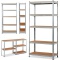 175kgs 5 Tier Boltless Adjustable Garage Storage Shelving Unit Shelves Racking Capacity 175kgs per layer 