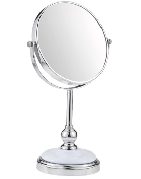 Popular Table Standing Round Pedestal Stainless Steel 6/8 Inch Magnification double faced Makeup Mirror 