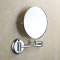6/8 inch double faced extendable magnification silver Wall Mounted Makeup Mirror with two arms 