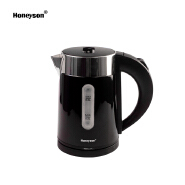 Honeyson new hotel room multifunction double wall quiet electric kettle 