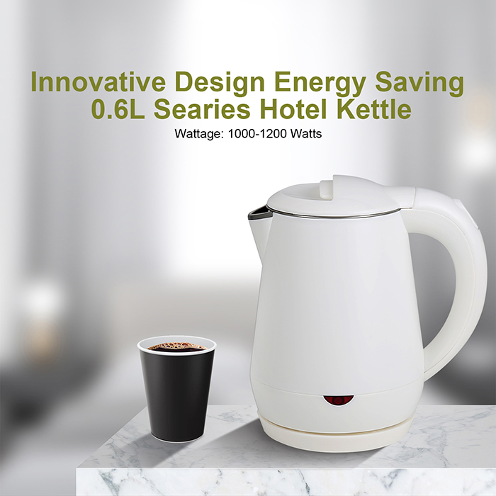 Honeyson hot white double layer anti-scald hotel electric kettle