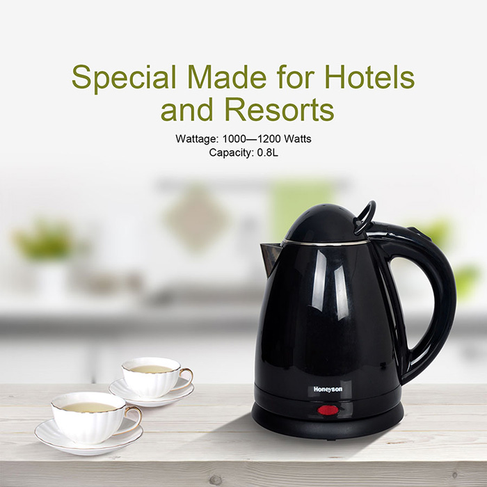 Honeyson 0.8L double body auto off tea electric kettle for hotel