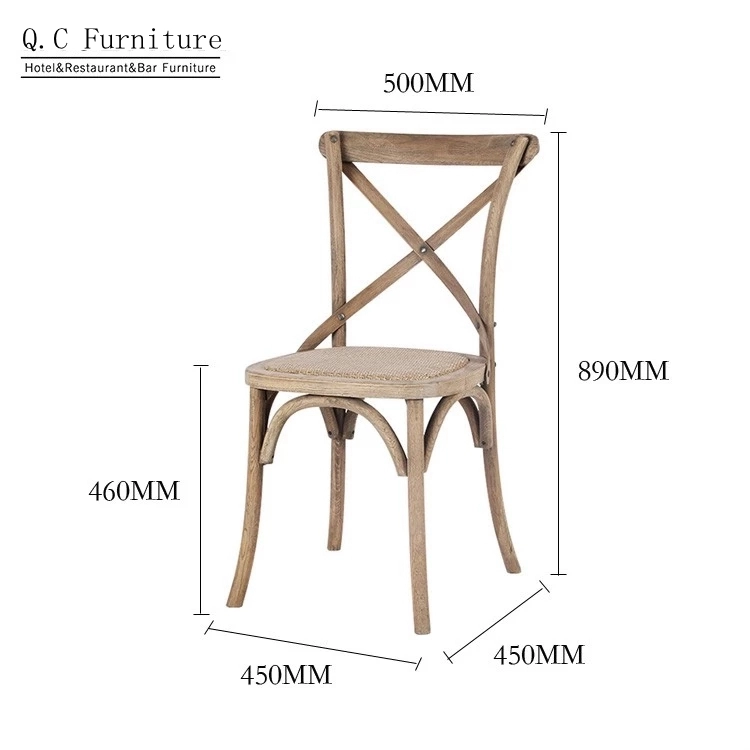sitting chair,high quality cross back metal hotel Chair