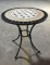Metal round mosaic pattern top table for modern outdoor furniture 