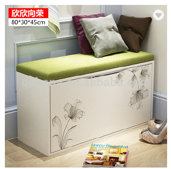 Modern Shoes Cabinet Storage Hallway Furniture Bedroom Pair Shoes Entryway Rack White shoes stool 80cm 