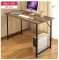 computer table metal column home laptop stand office PC desk with steel tubes MDF table top on coated steel frame 