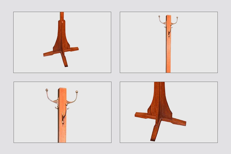 Hot sale new popular wooden fashion simple Coat Rack design
