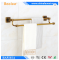Beelee Antique Brass Double Sturdy Towel Bar Holder For Bathroom Shelf Rack 