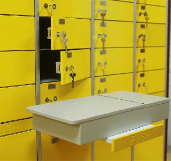 Hotel safe deposit locker, bank safe deposit box 