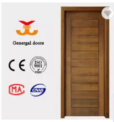 PU paint natural veneer laminated interior wood bedroom door 