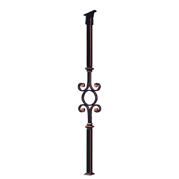 Easily assembled style decorative vintage exterior stair balustrades wrought iron railing design deck railing
