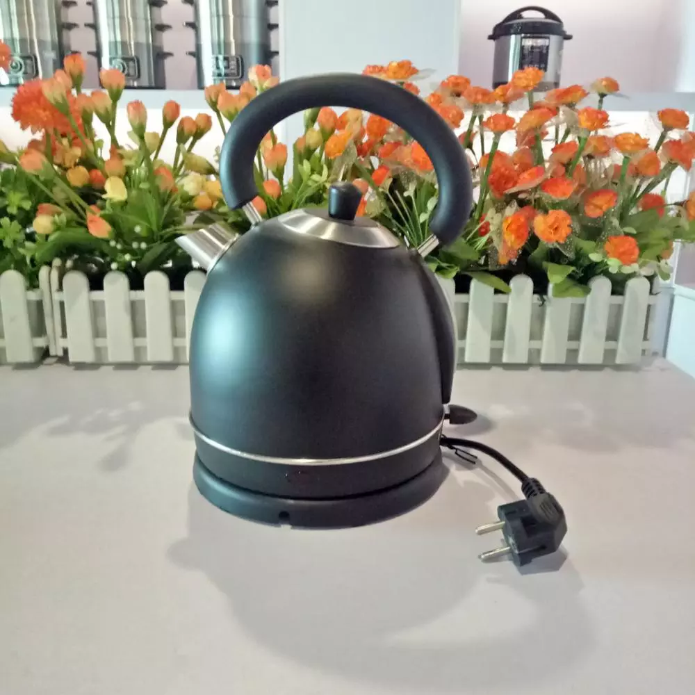 1.8L #201 SS Black lid electric kettle