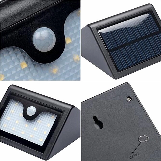 Solar Powered Outdoor 400 Lumens Motion Sensor Lights for Garden