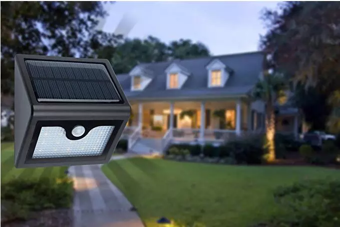 Solar Powered Outdoor 400 Lumens Motion Sensor Lights for Garden