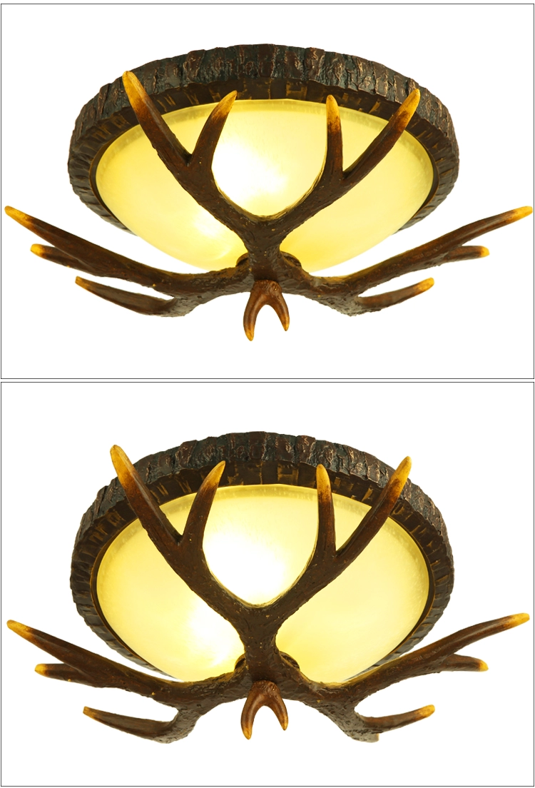 rural style log cabin pendant lighting rustic wooden lamp bases anttler design