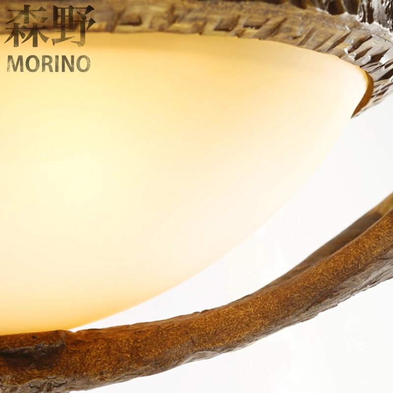 cottage style antler flush mount ceiling light fixture for living room bedroom and dinning room