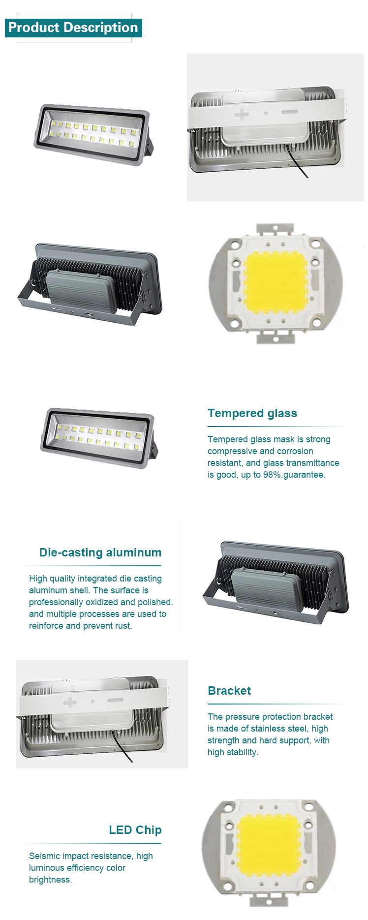 high lumen high power 1000 watt flood lights outdoor