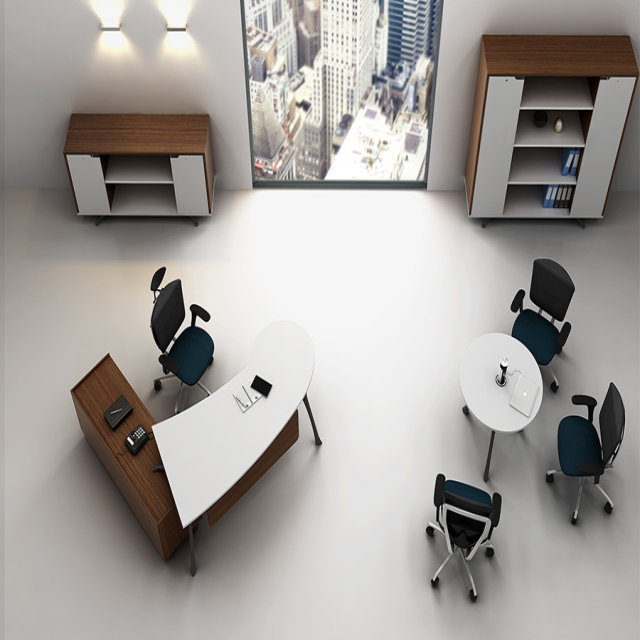 modern semi circle office desk _on BuildMost