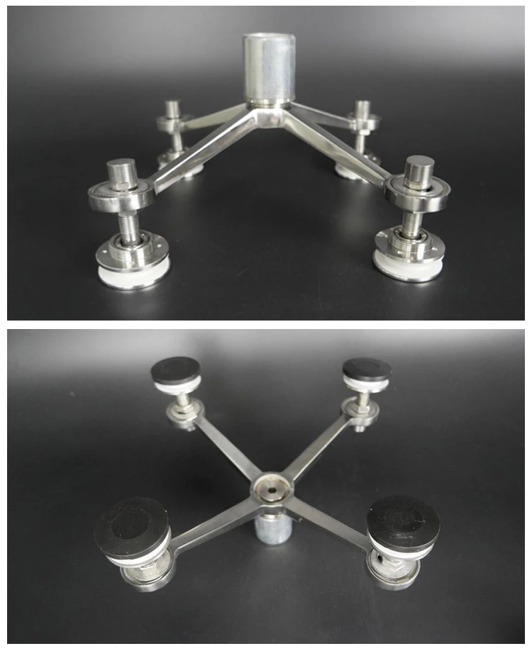 304 Sus Brushed Stand Off For Frameless Railings glass holder