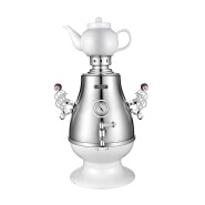 hot big stainless steel electric turkey tea kettle set samovar semaver pot
