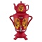 home appliance 3.2L household plastic russian samovar with flower painting and glass teapot CE/GS/RoHS/LFGB 