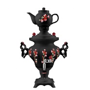 Electric plastic Samovar turkish tea kettle pumpkin decal body 