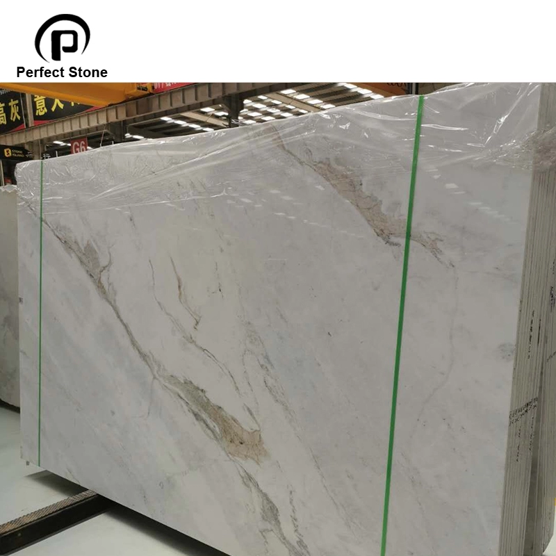 Luxury and Elegant Revere White Marble  Slab for Flooring and Home Decoration