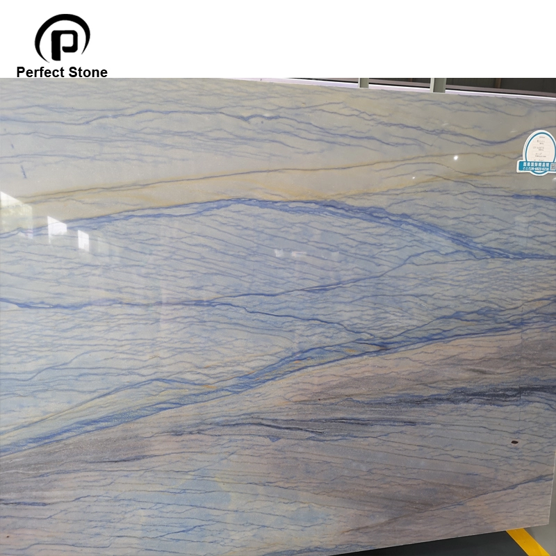 Polished High Quality Grand Skylight Blue Sky Quartzite Slab low price