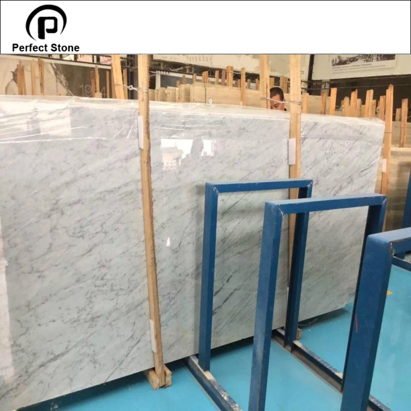 Italian Natural Carrara White Marble  Slab for Wall and Flooring With Competivity Price