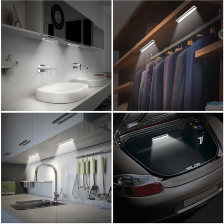 Magnetic 10Led Battery Operated Indoor Led Motion Sensor Light For Stairs