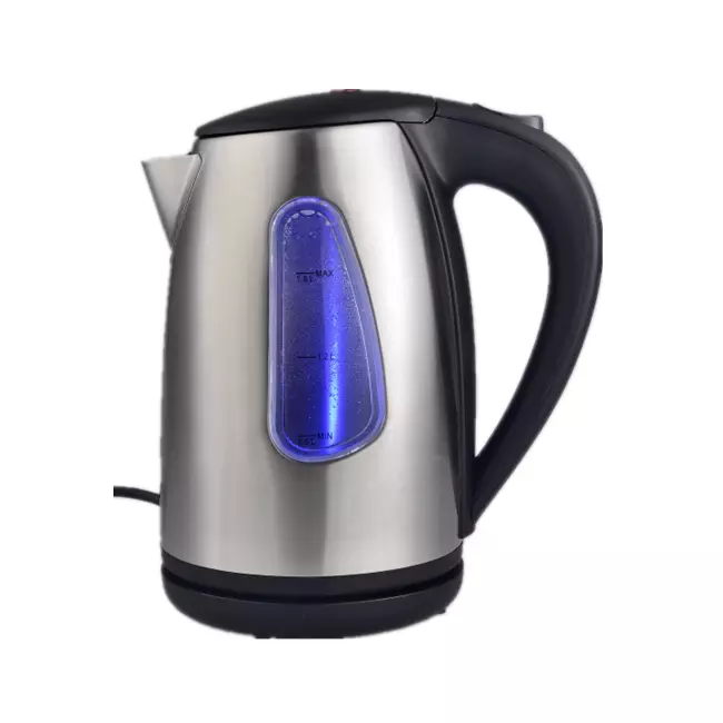 stainless steel  with window and filter cordless stainless steel kettle