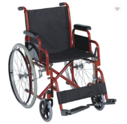 Used Manual Lightweight Folding Steel Wheelchair for disabled people powder-coating