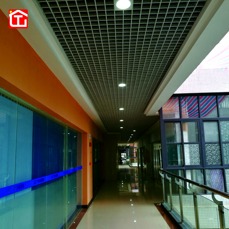 100*100 Aluminum Grid Ceiling Panel Powder Coated Surface 100*100 Aluminum Grid Ceiling Panel Powder Coated Surface