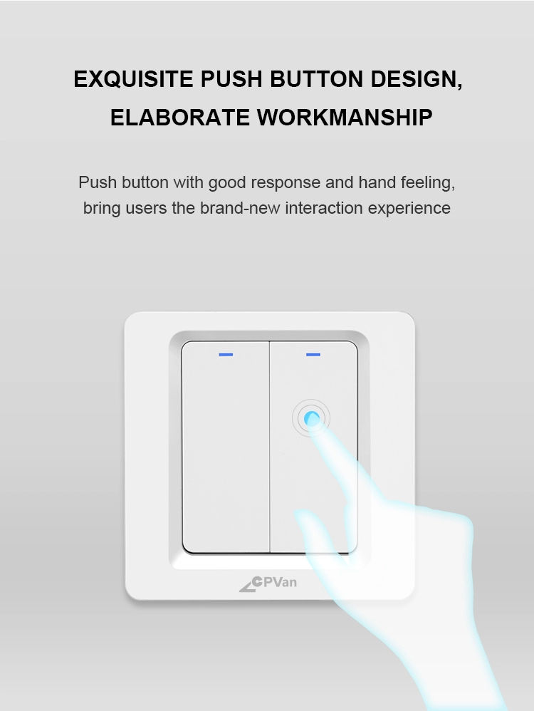 Smart Electric Switch 1 / 2 / 3 Gang in Wall EU Standard Smart Wifi Switch