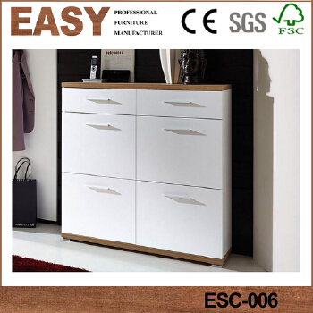 High quality cheap modern design wooden shoe cabinet 