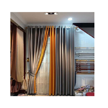 wholesale curtain Home Upholstery High Precision Polyester Plain Fabric For Curtain and industrial rolling curtain 