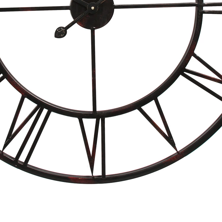 Dining Room Cheap Shabby Chic Industrial Vintage Style Metal Wall Clock