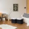 pvc leather cubes stool padded storage box 