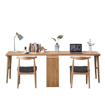 Office Desks m313, wooden computer table study desk pc laptop with cabinet natural for bedroom/study room/office 