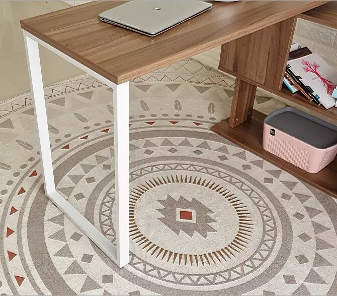 Environmentally Friendly Simple Wooden Computer Desks with Bookshelf