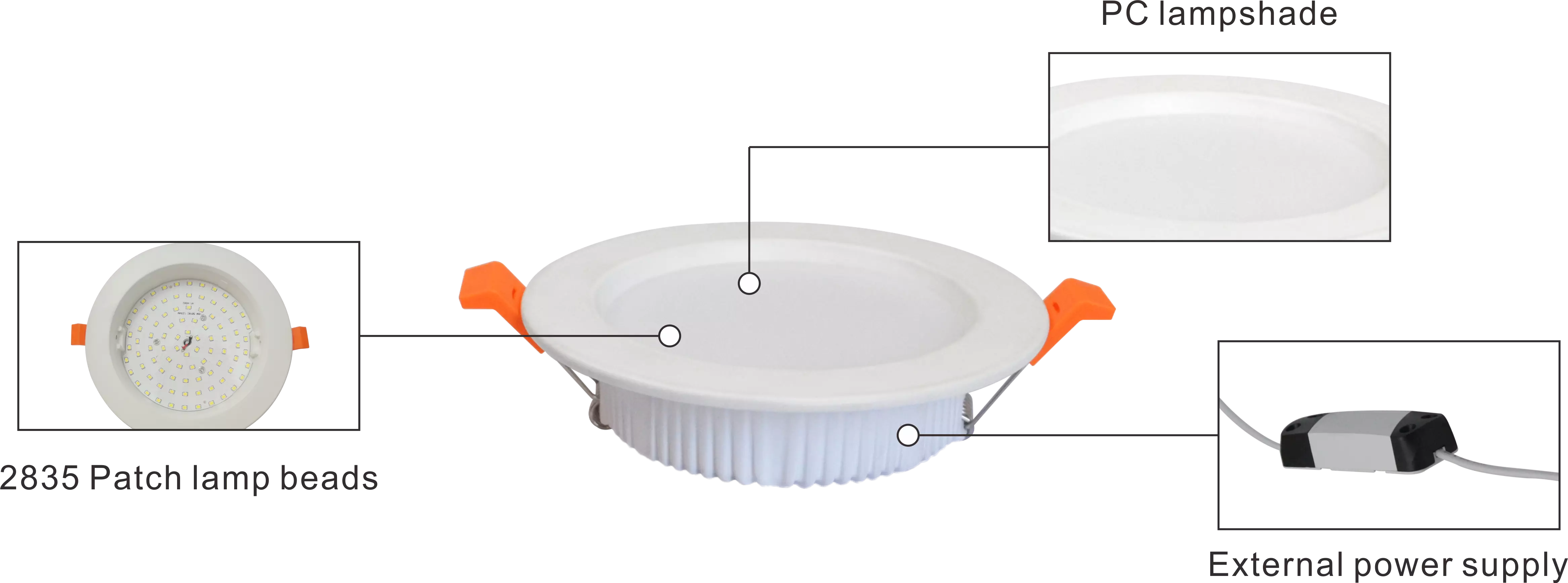 China Wholesale IP44 5 inch Small Order Accepted Round  Dimmable 9W  SMD Anti-glare  Ceiling Lamp Led Down Light