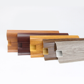 Hard PVC skirting board and wall base