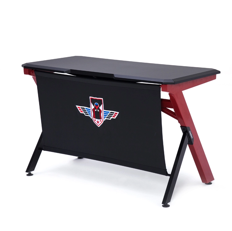 High quality laptop table with LED light computer gaming desk  HJ8019-MDF