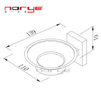 Chrome Finishes Wall Mount Shower bathroom soap dish holder stainless steel 304 