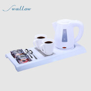 360 Degree Rotation Hotel Plastic Electric Kettle Tray,Hotel Kettle Tray Set 