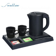 Double Layers Fast Electric Boiling Water/teapot Stainless Steel Kettle Tray Set