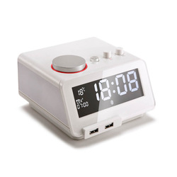 Speaker Charger Bluetooth Alarm Clock Radio Speaker System Dual USB Charger BT550
