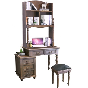 Wooden Home Furniture Accent Table Modern Home Student Computer Gaming Laptop Desk with bookshelf 
